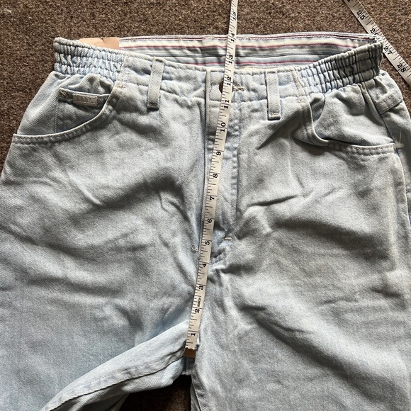 NWT Vintage Lee High Rise Mom Jeans Size 28x29 Elastic Waist Tapered Relaxed Fit - Picture 12 of 16